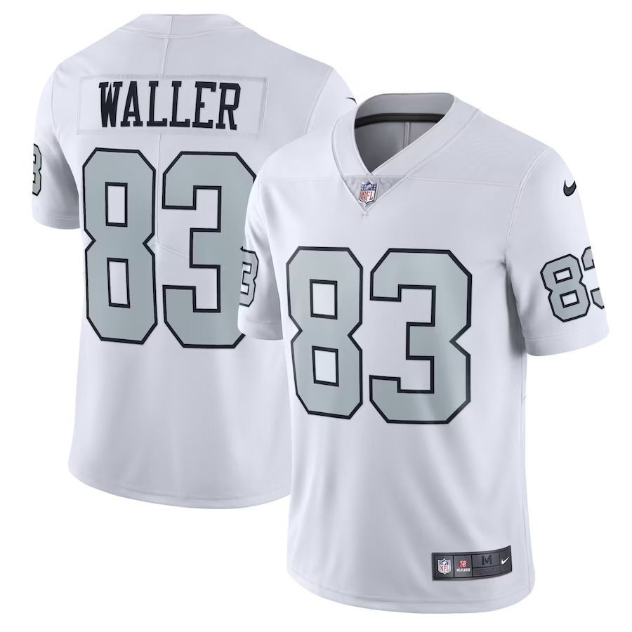 Men Las Vegas Raiders 83 Darren Waller Nike White Alternate Vapor Limited NFL Jersey